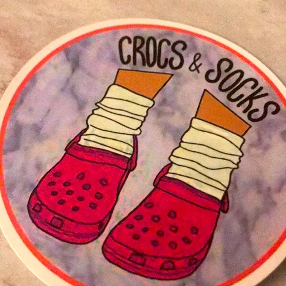 Crocs and Socks Sticker - Picture 7 of 7